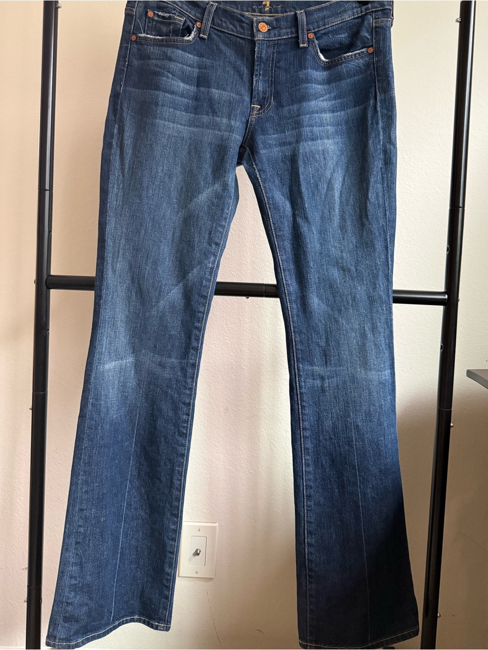 7 For All Mankind Low Rise Bootcut Jeans Size 31